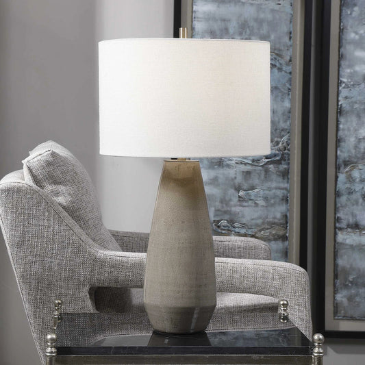 Taupe-Gray Table Lamp