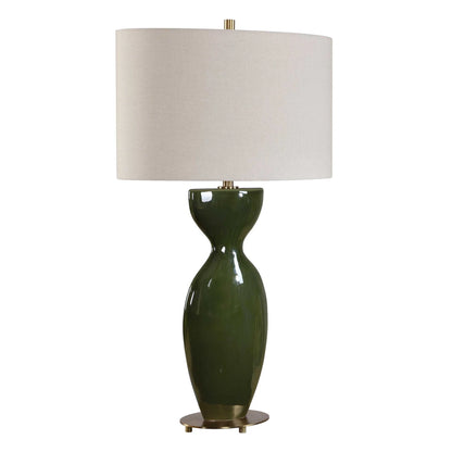 Green Glaze Table Lamp