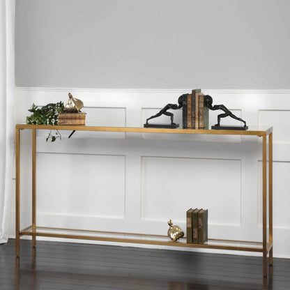 Mirrored Glass Console Table