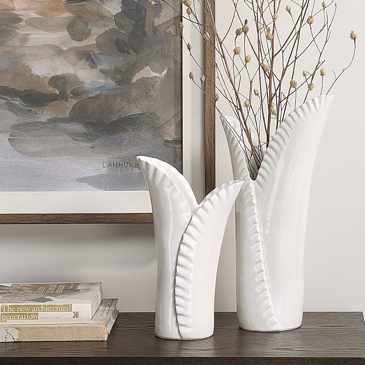 White Vases Set/2
