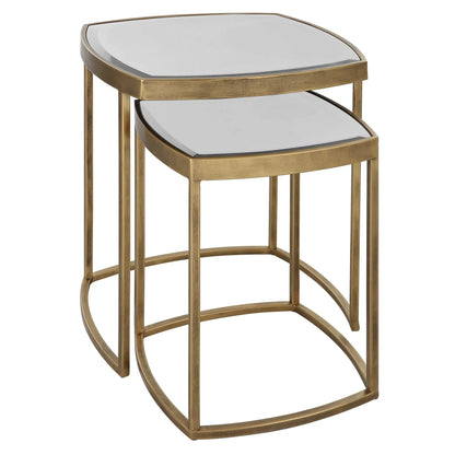 Gold Nesting Tables Set Of 2