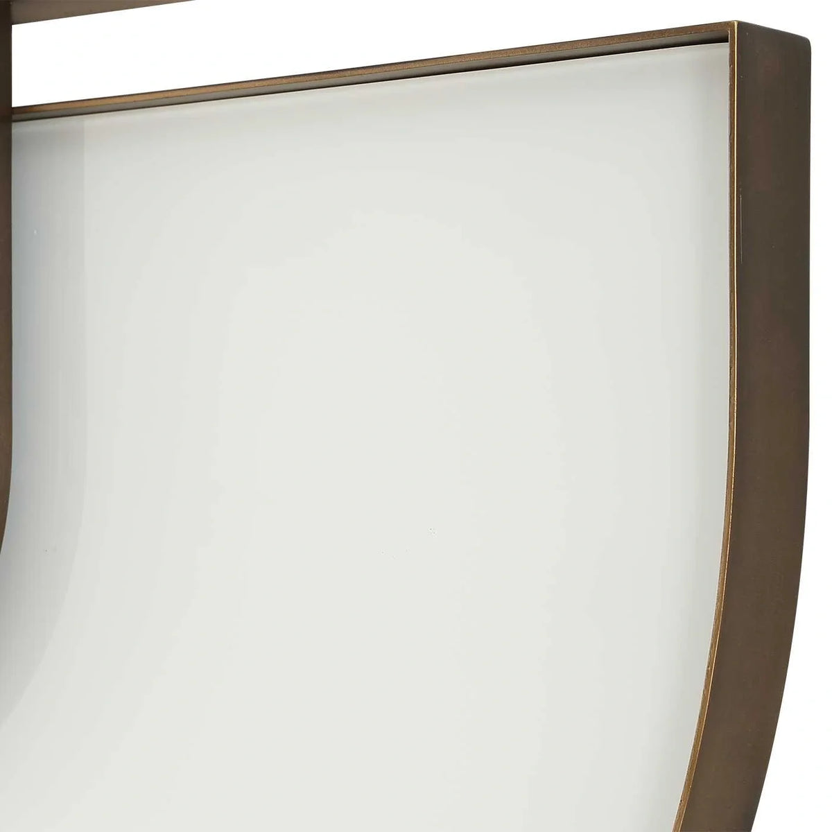 Modern White Oval Mirror