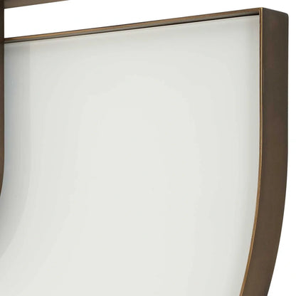 Modern White Oval Mirror