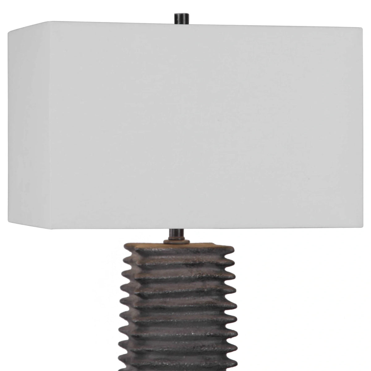 Metallic Charcoal Table Lamp
