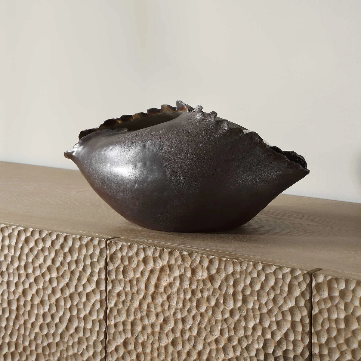 Bronzed Metallic Vase