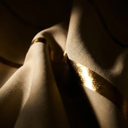 Metallic Foil Wave Blackout Curtains | Triple-Weave Thermal Grommet Panels, Set of 2 | Six Colours, 63" & 84" Drops