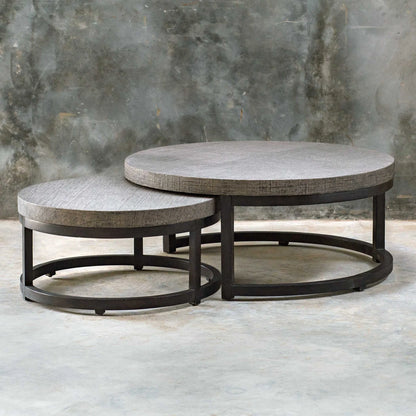 Gray Nesting Tables Set/2