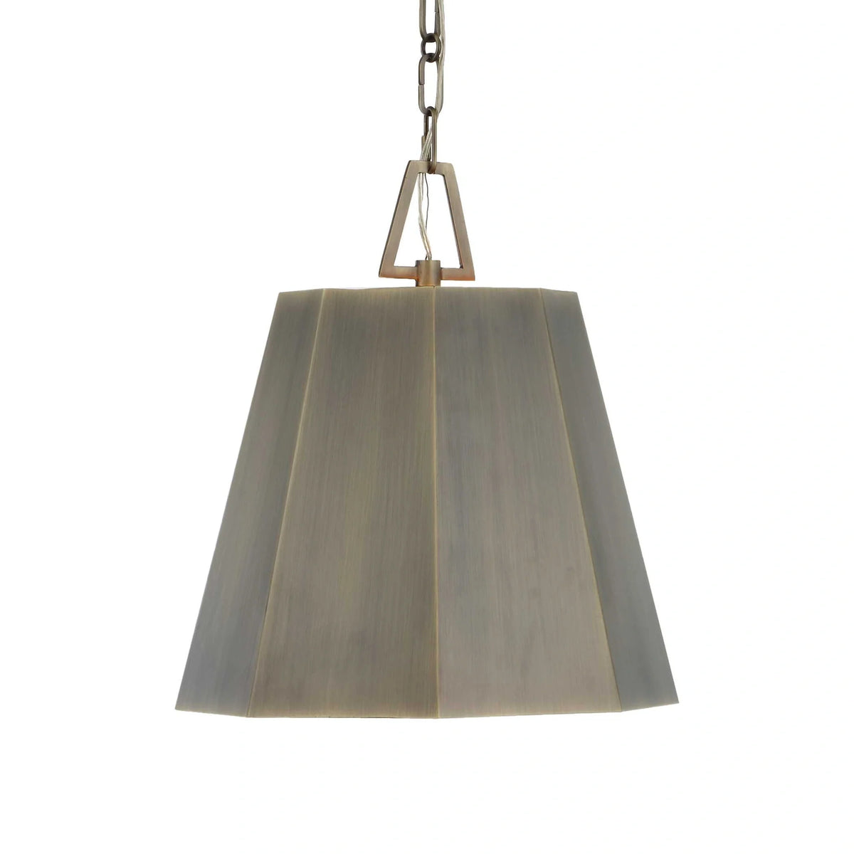 Hexagon Brass Pendant Light