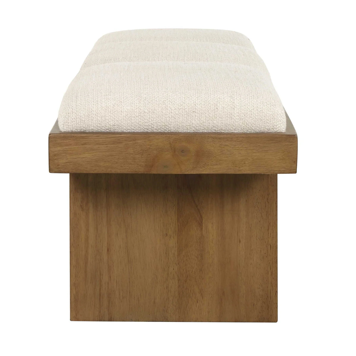 Boucle Upholstered Bench