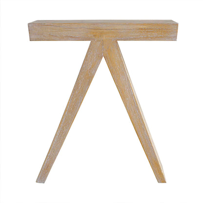 Modern Wood Veneer Accent Table
