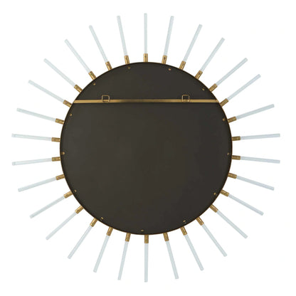 Gold Starburst Round Mirror