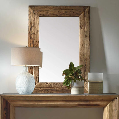 Large Reclaimed Pine Mirror