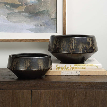 Bronze Vases, Set of 2
