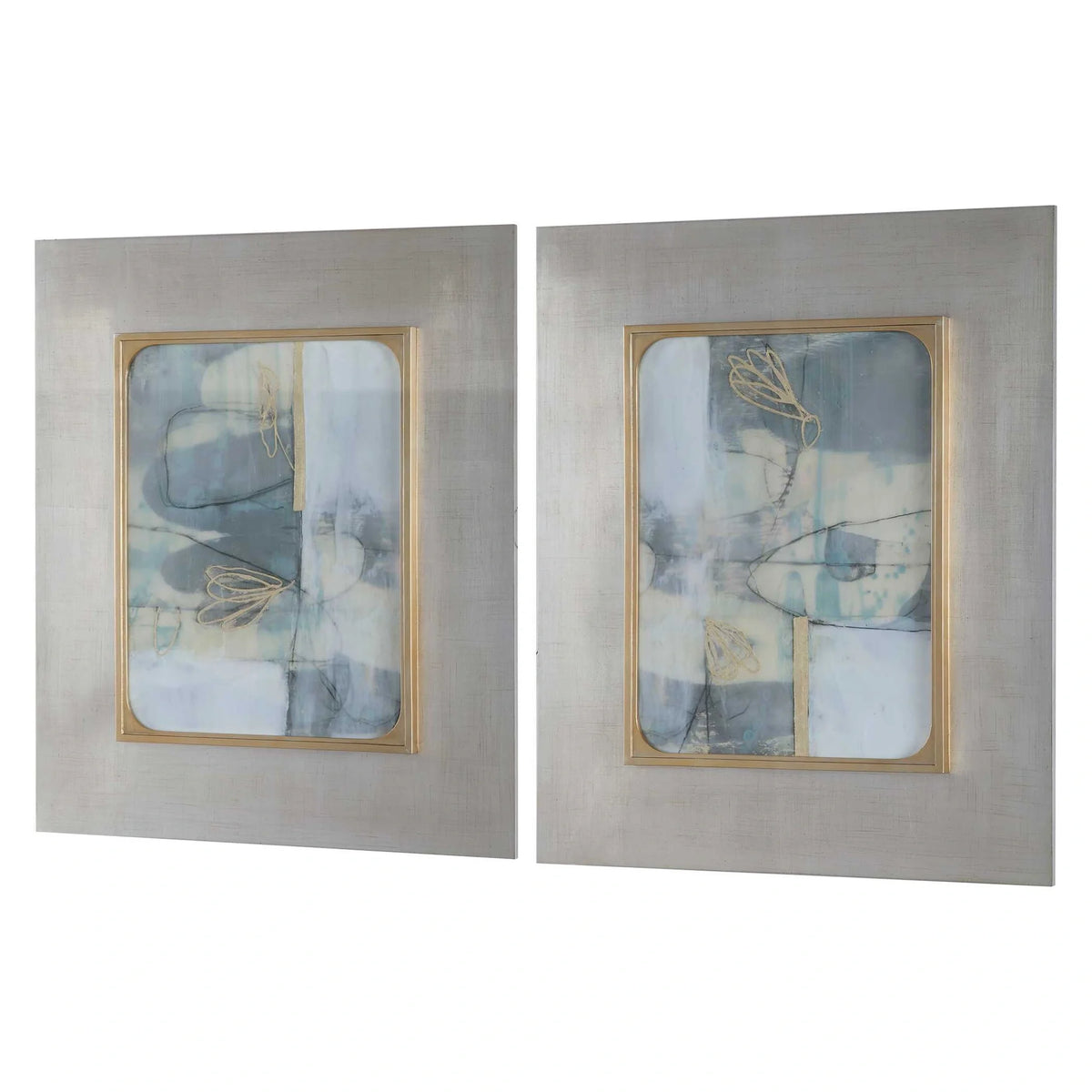 Whimsical Abstract Prints, Set of 2