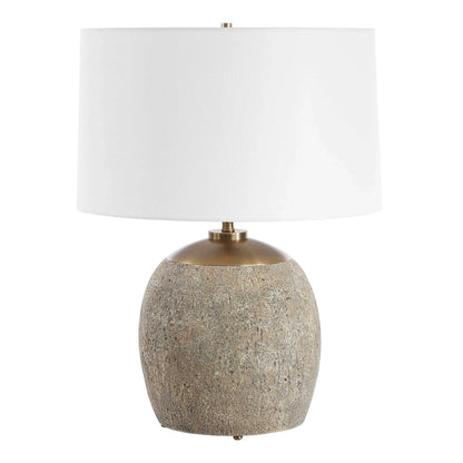 Textured Concrete Table Lamp