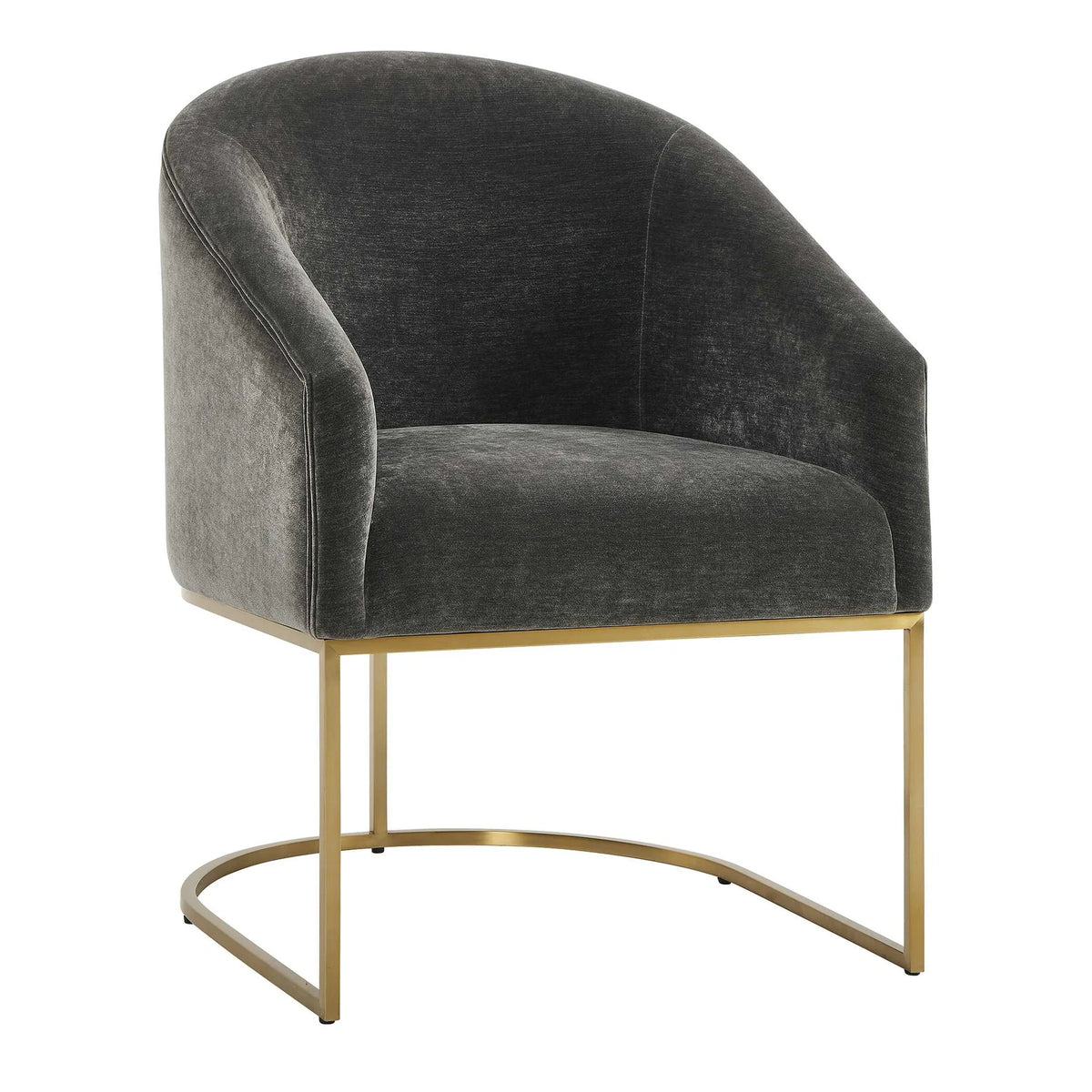 Curved Steel Dining Chair