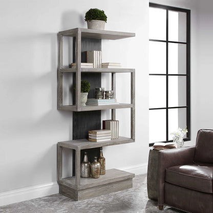 Asymmetrical Modern Etagere