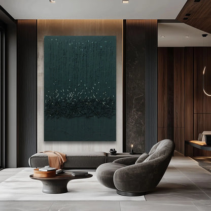 Dusk Large Hand-Painted Canvas Wall Art - 31"x47" Serenity