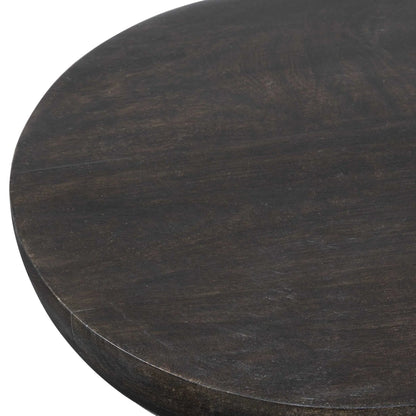 Hourglass Mango Wood Accent Table