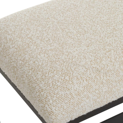 Upholstered Off-White Bench