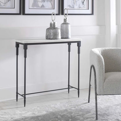 White Marble Console Table