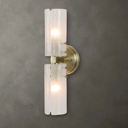 2 Light Glass Sconce