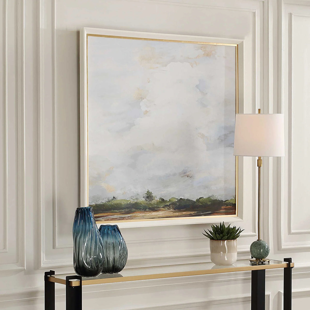Blue Landscape Print
