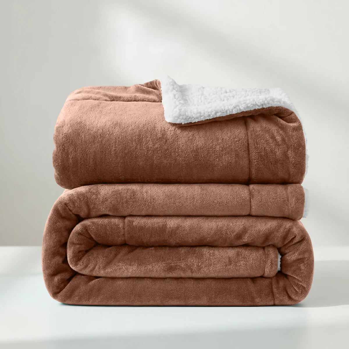 Soft Sherpa Fleece Throw Blankets - Dual-Layer Design with 230 GSM Fleece, 180 GSM Sherpa for Lightweight Warmth, Ideal for Relaxing Nights