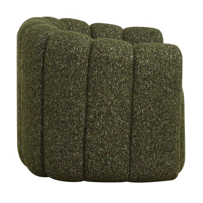 Upholstered Green Swivel Chair