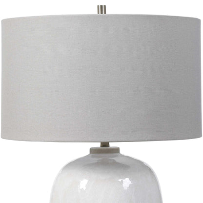 White Glaze Table Lamp
