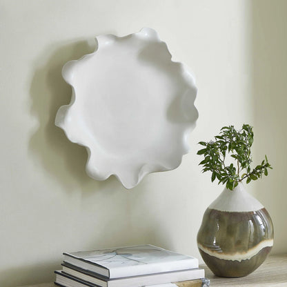 Crest White Outdoor Bowl