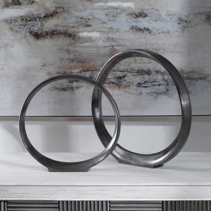 Ring Sculptures, Set of 2