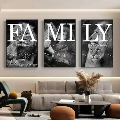 3-Piece Lion Canvas Art Set