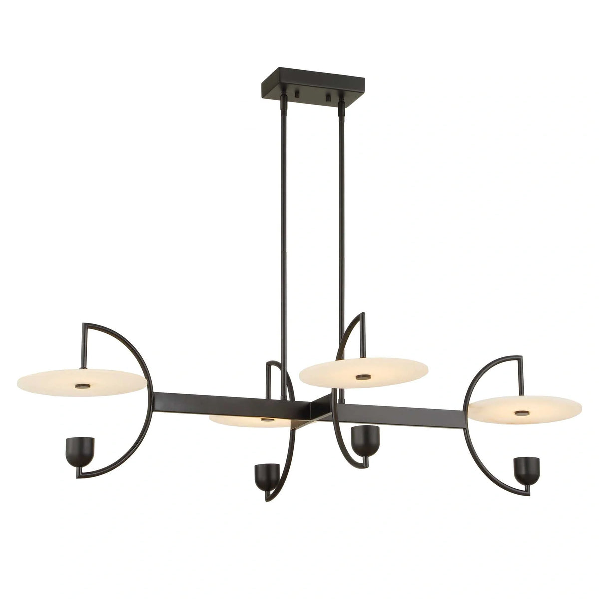 4 Light Linear LED Chandelier