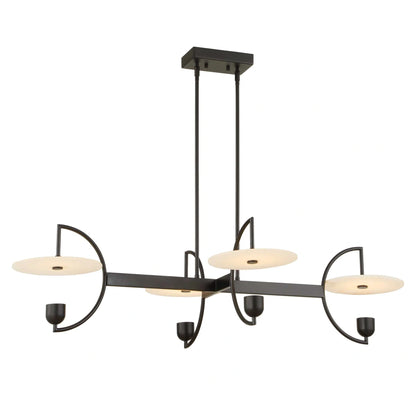 4 Light Linear LED Chandelier