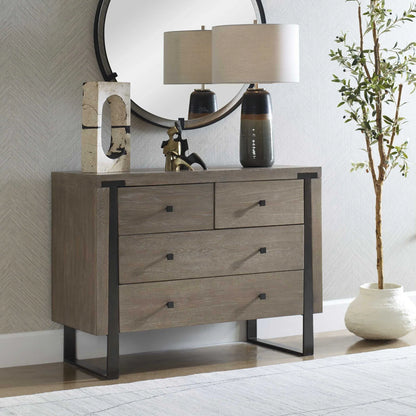 Oak Veneer Accent Chest