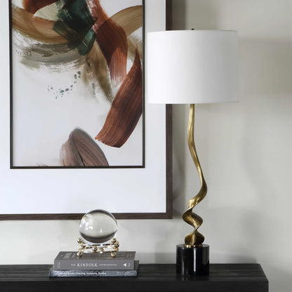 Cordless Brass Buffet Lamp
