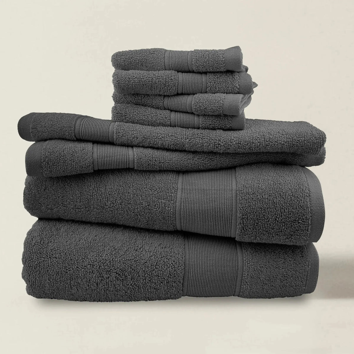 8-Piece Cotton Bath Towel Set | Complete Bathroom Set | Five Colours