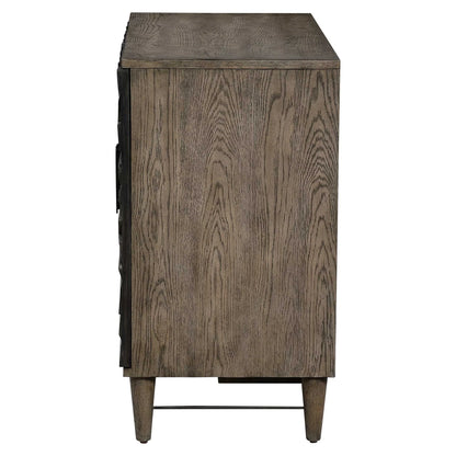 Gray Oak 2 Door Cabinet