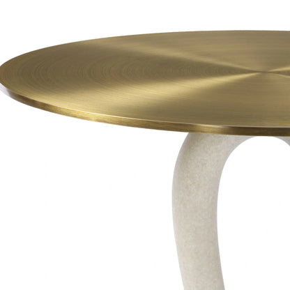 Modern Brass Accent Table