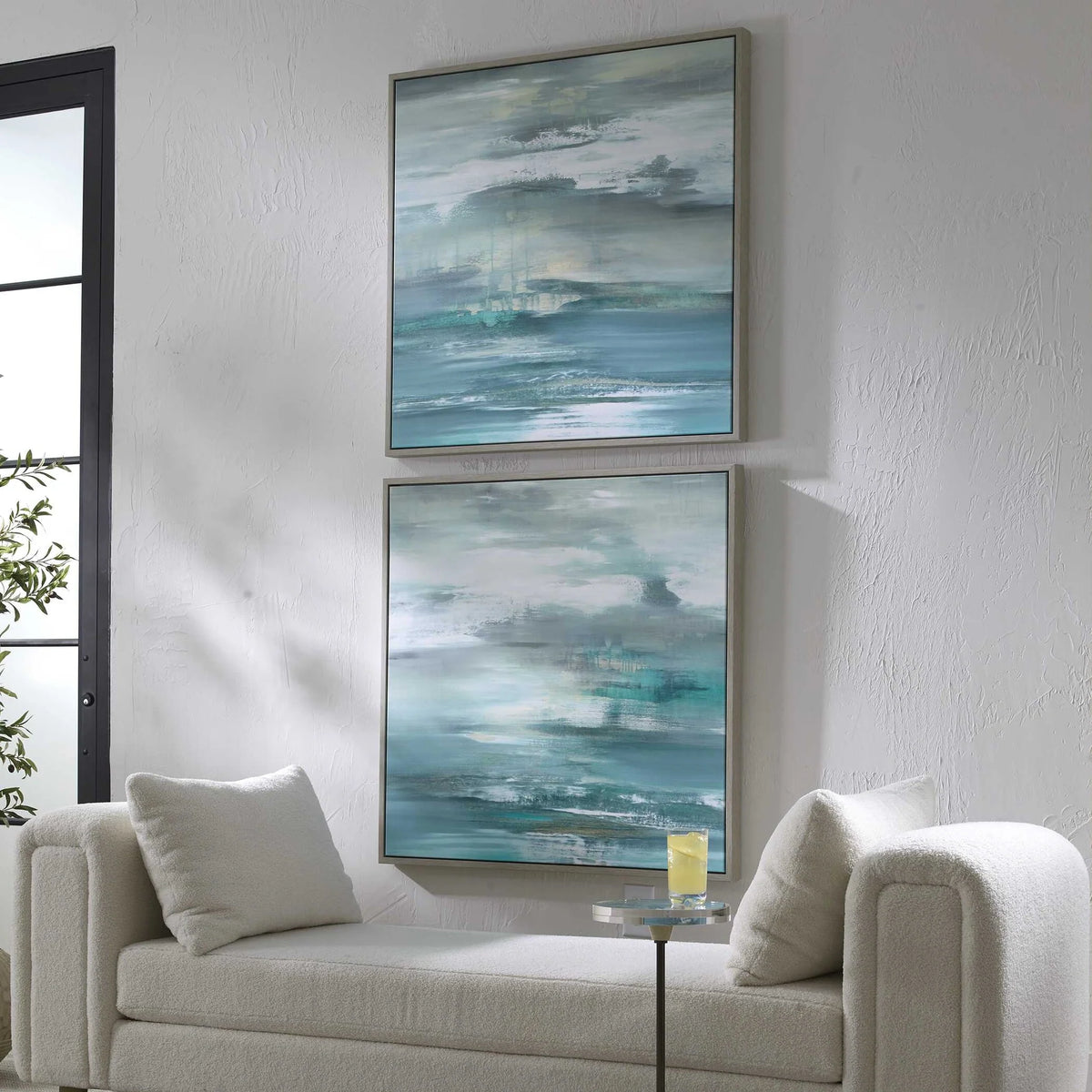 Framed Canvases, S/2