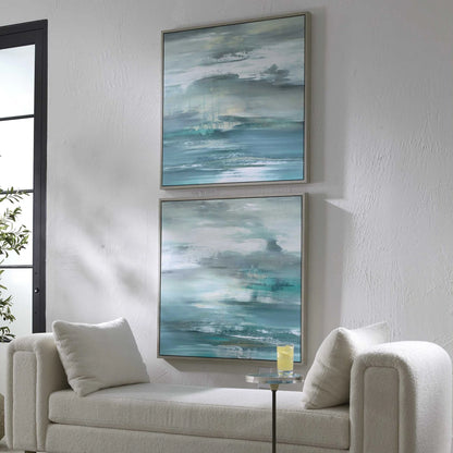 Framed Canvases, S/2