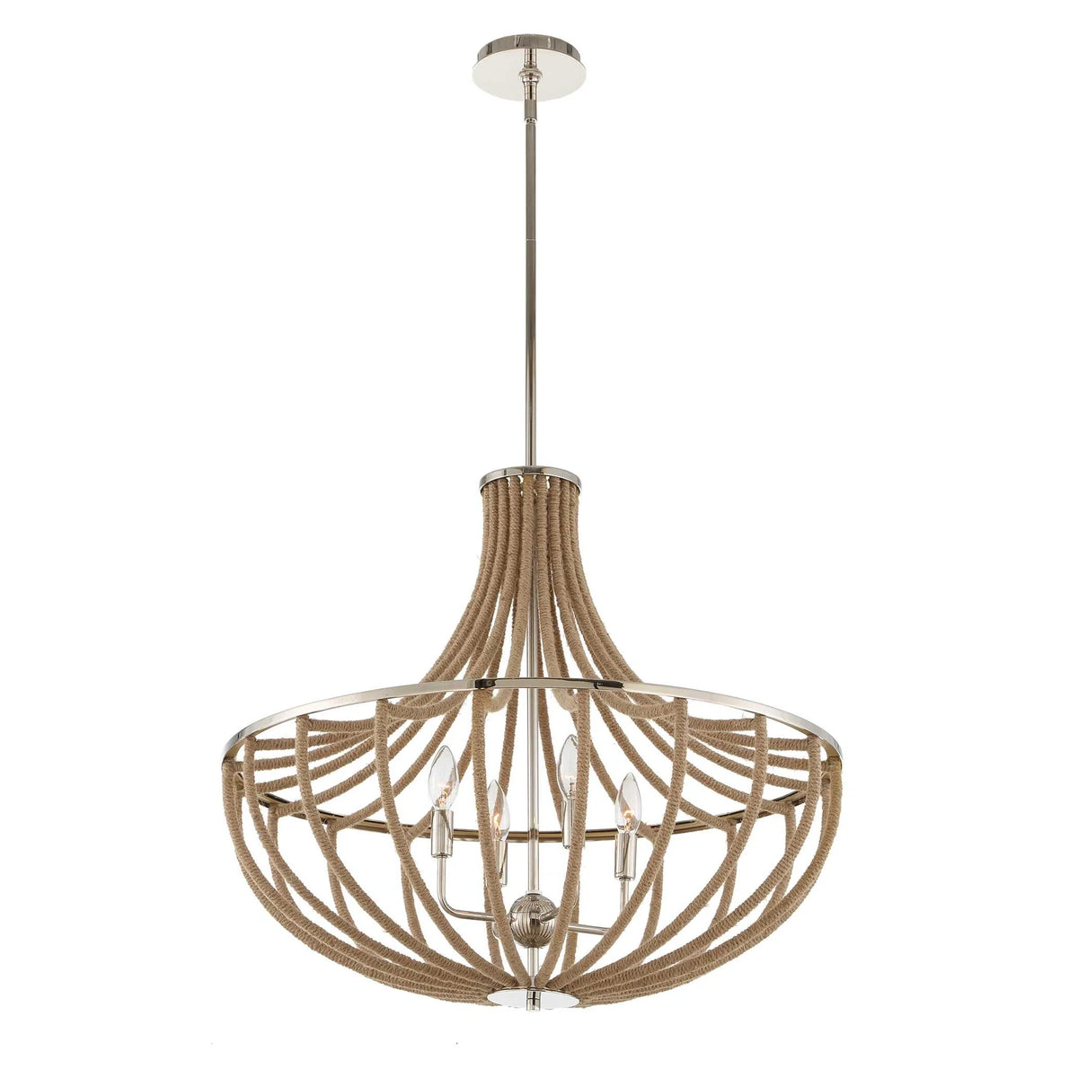 4 Light Rope Empire Chandelier