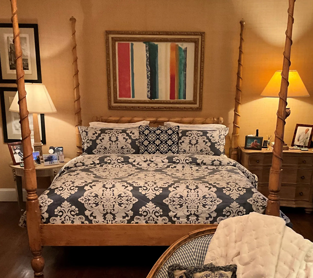 Hotel Du Cobb Jacquard Damask Comforter Set by Dennis Basso - Full Size