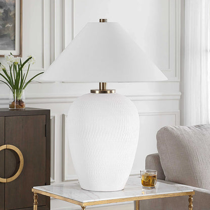 Matt White Table Lamp