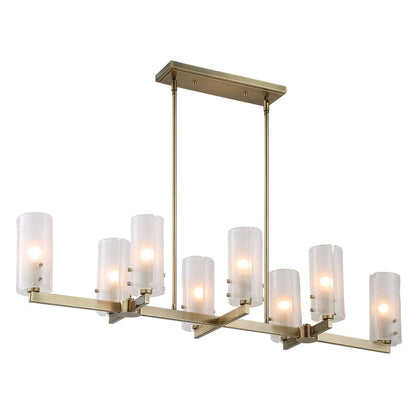 8 Light Linear Chandelier