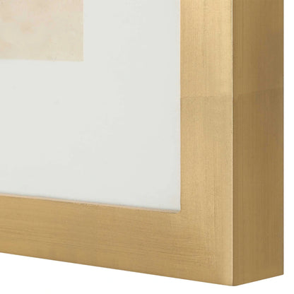 Gold-Accented Abstract Landscape Prints Set/2