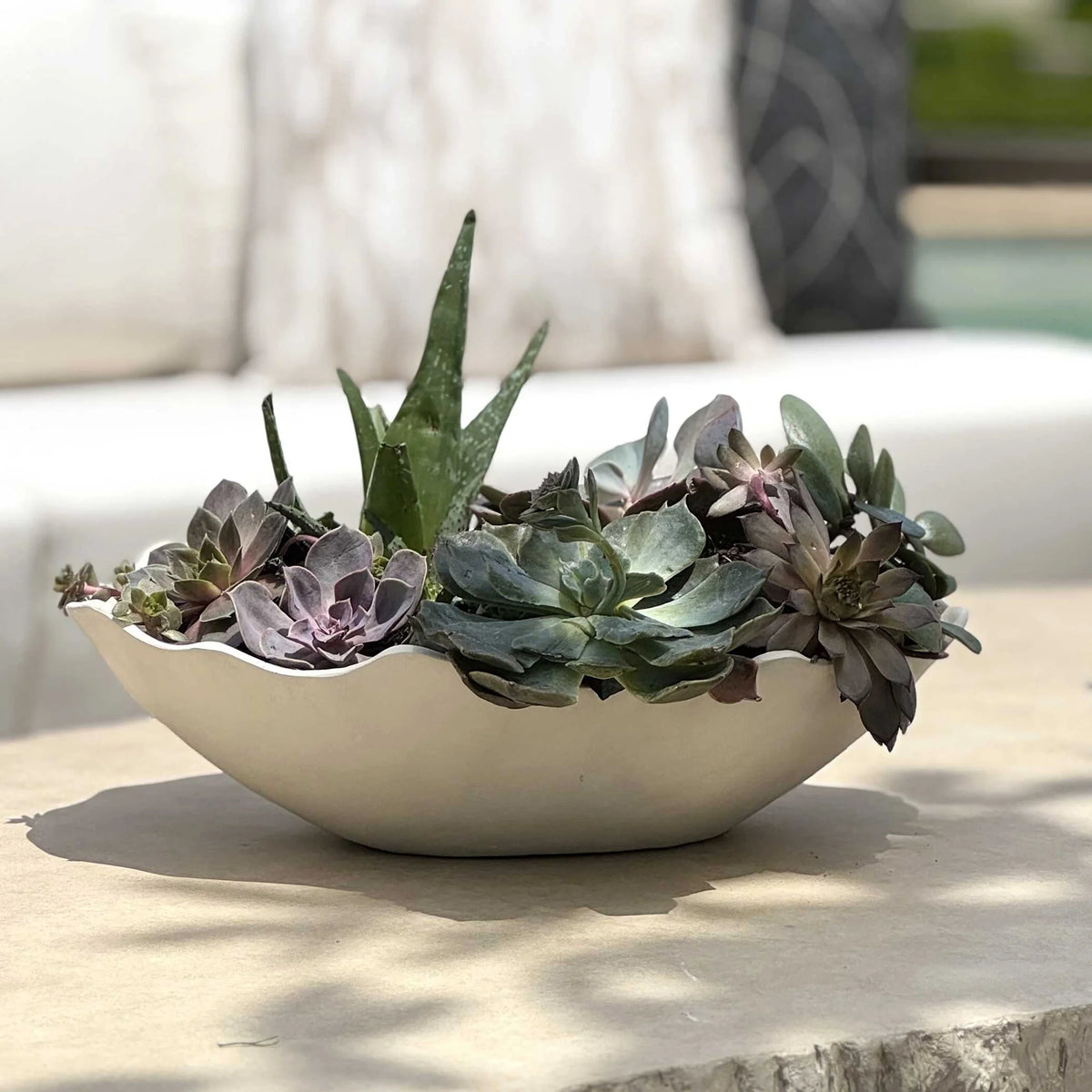 Sculptural Cast Aluminum Bowl