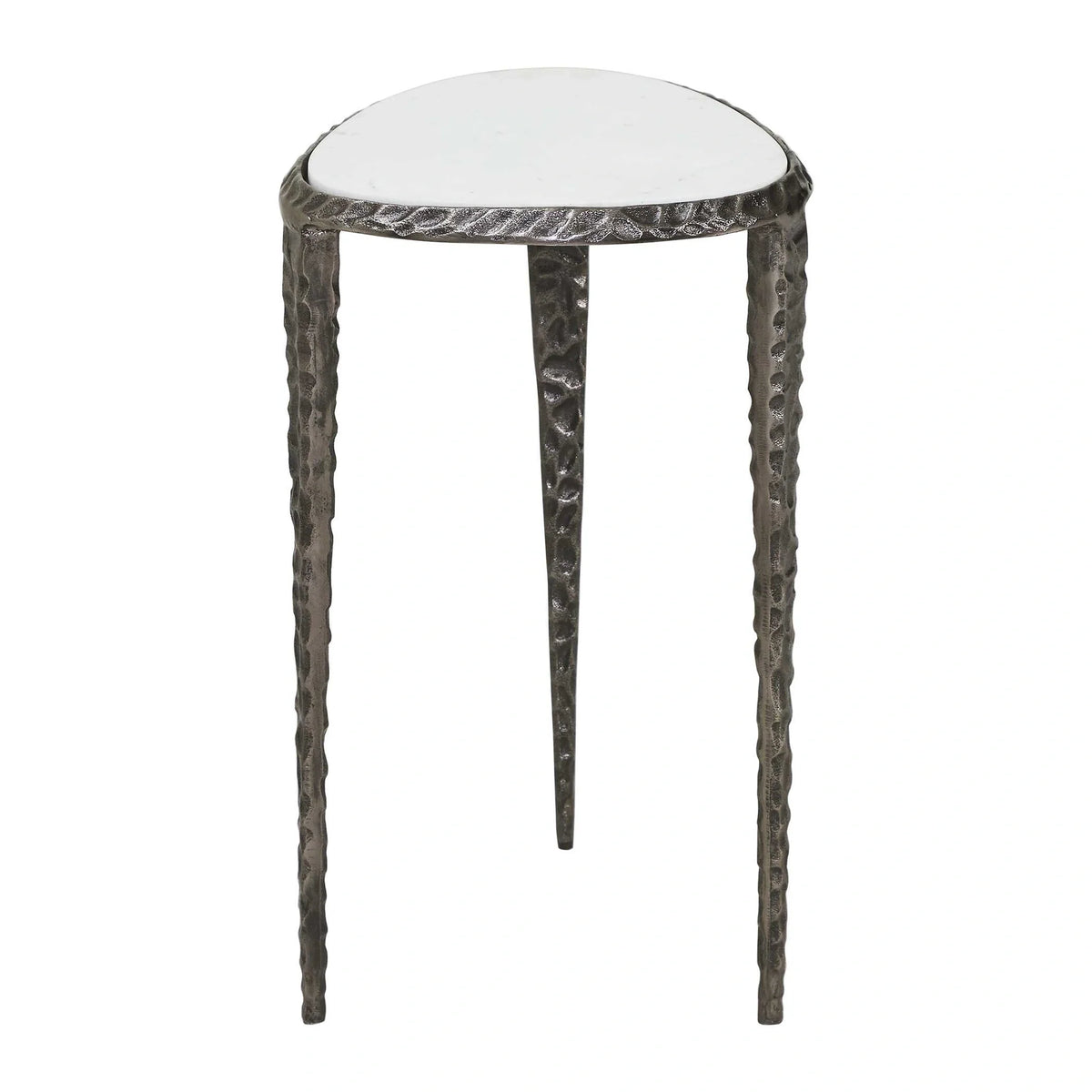 White Marble Accent Table