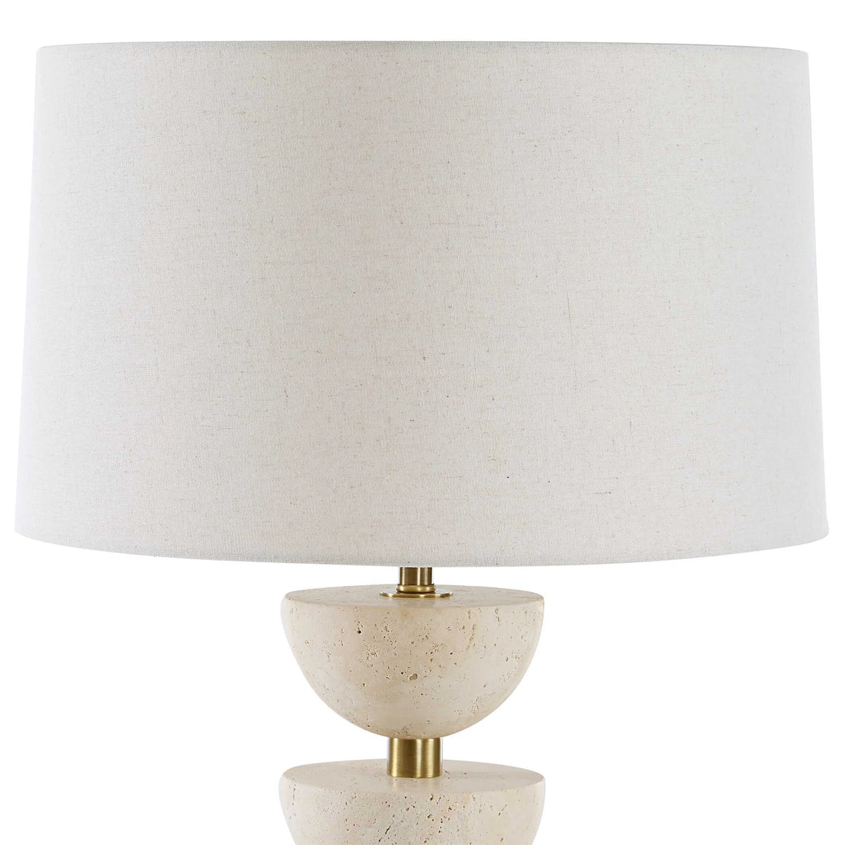 Travertine Sphere Table Lamp